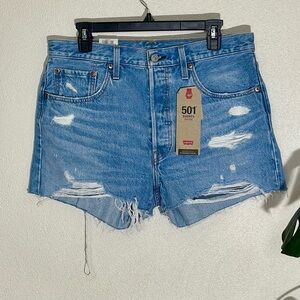 Levi’s 501 Distressed Denim Shorts